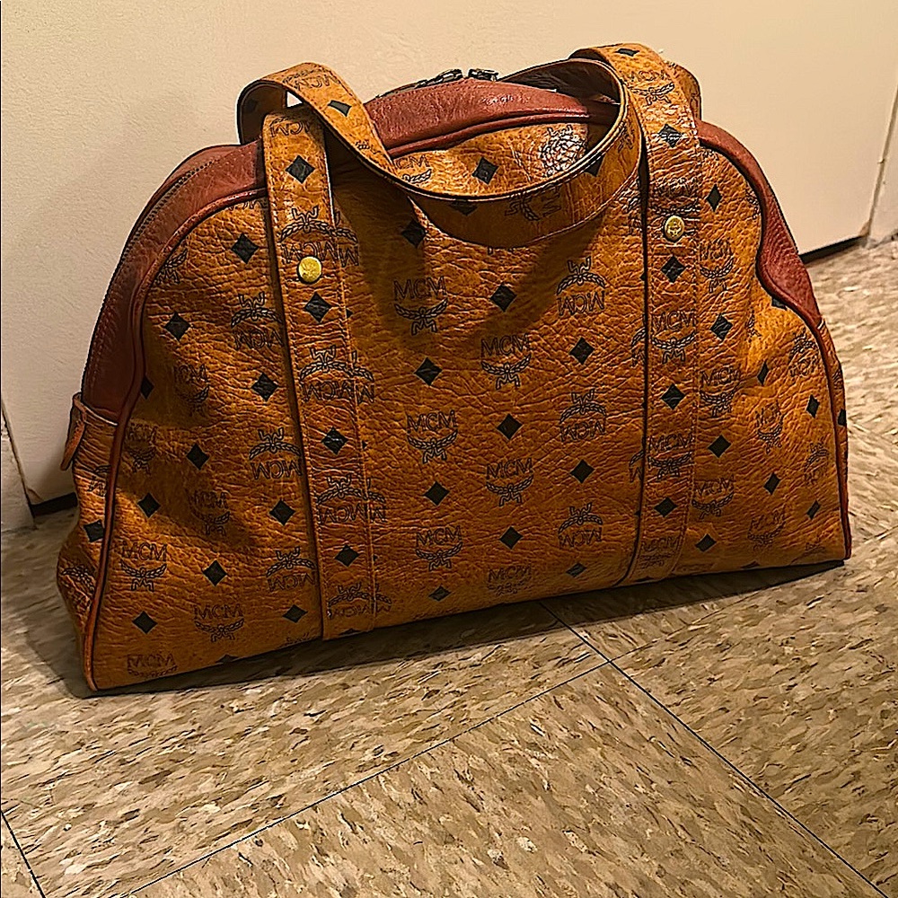 MCM Large Vintage Cognac Monogram Visetos Dome Tote👜 - Picture 15 of 16